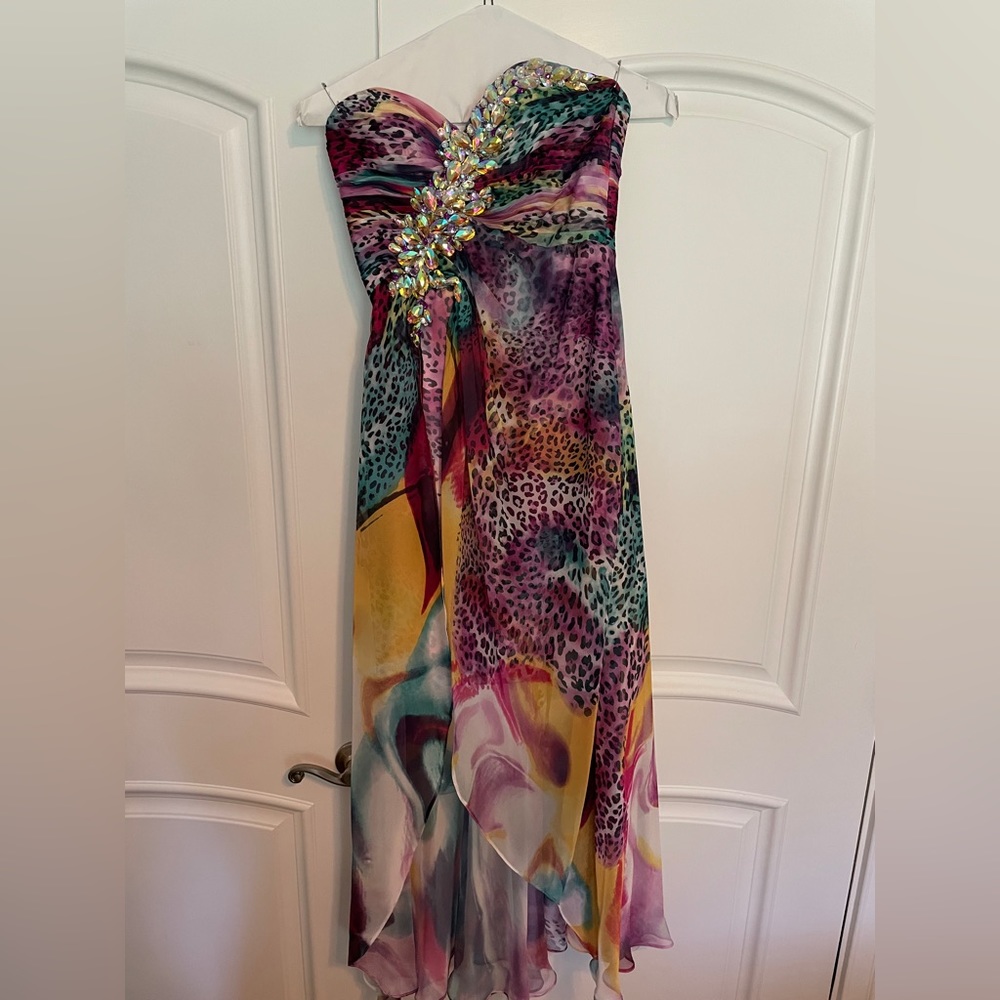 Tony Bowls Multicolored Gown Size 2